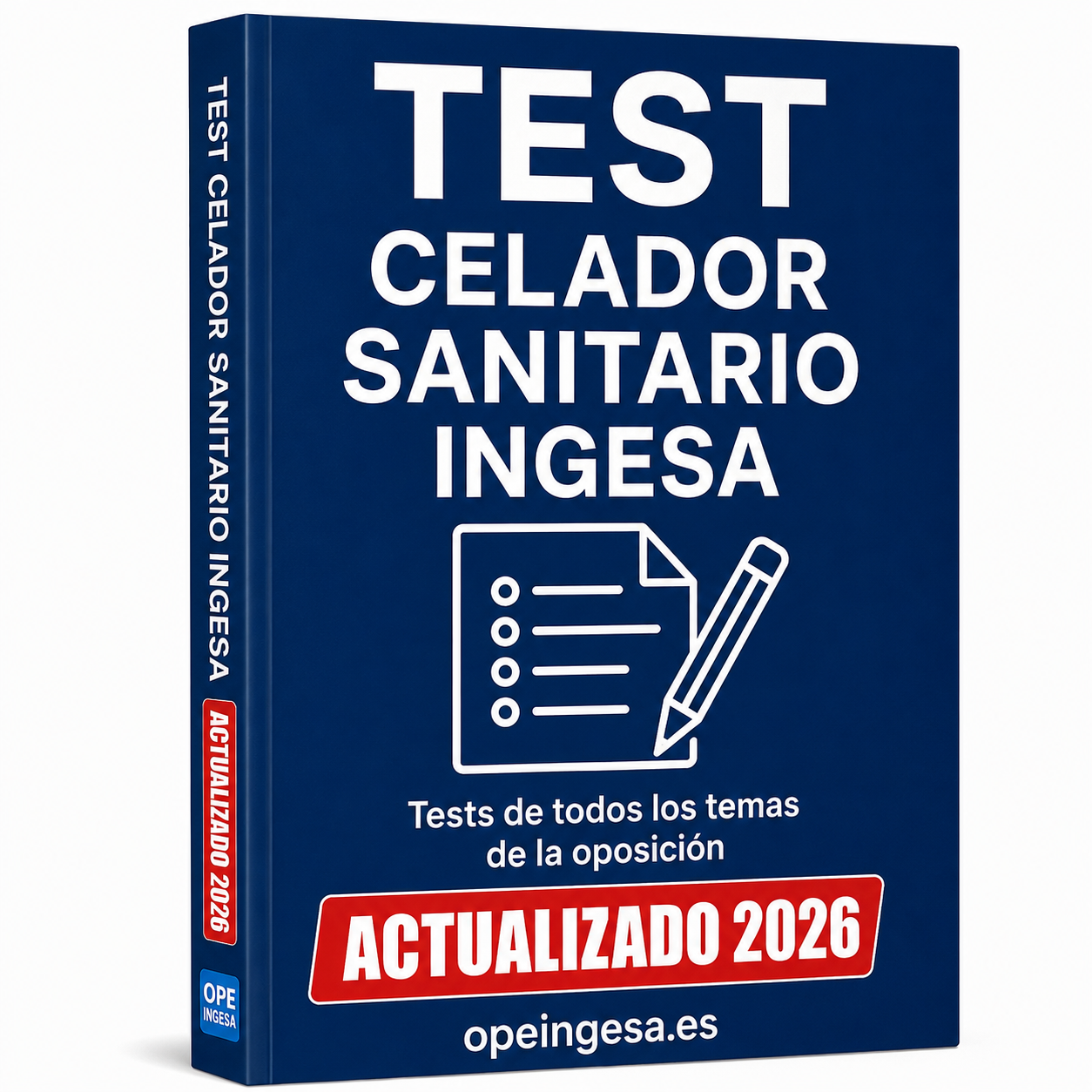 Ebook Libro de Test Oposiciones Celador Sanitario en el INGESA