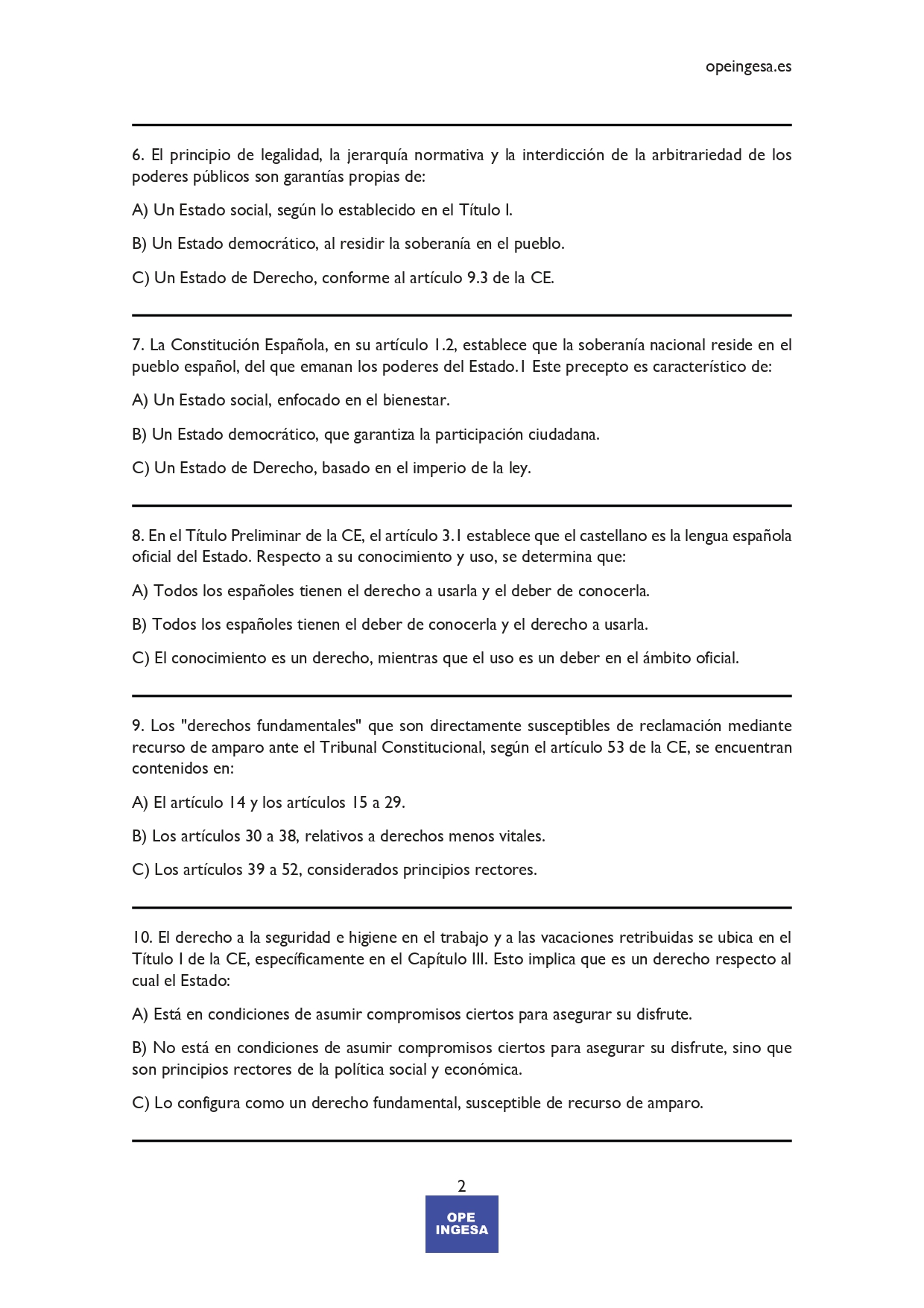 Ebook Oposiciones TCAE en el INGESA parte general + Libro de Test con 672 preguntas - Imagen 17