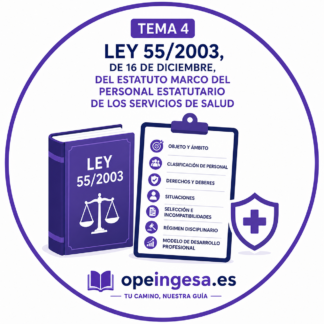 Tema 4. Ley 55/2003 del Estatuto Marco del personal estatutario de los Servicios de Salud